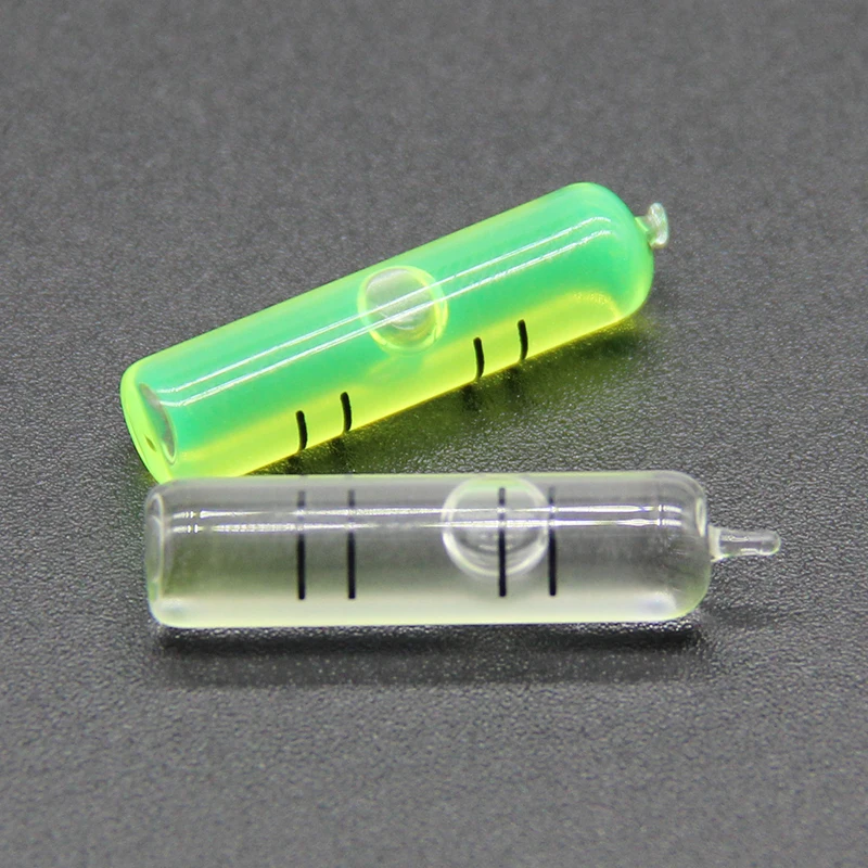 Full glass tube horizontal bubble portable level bubble size 6*24mm