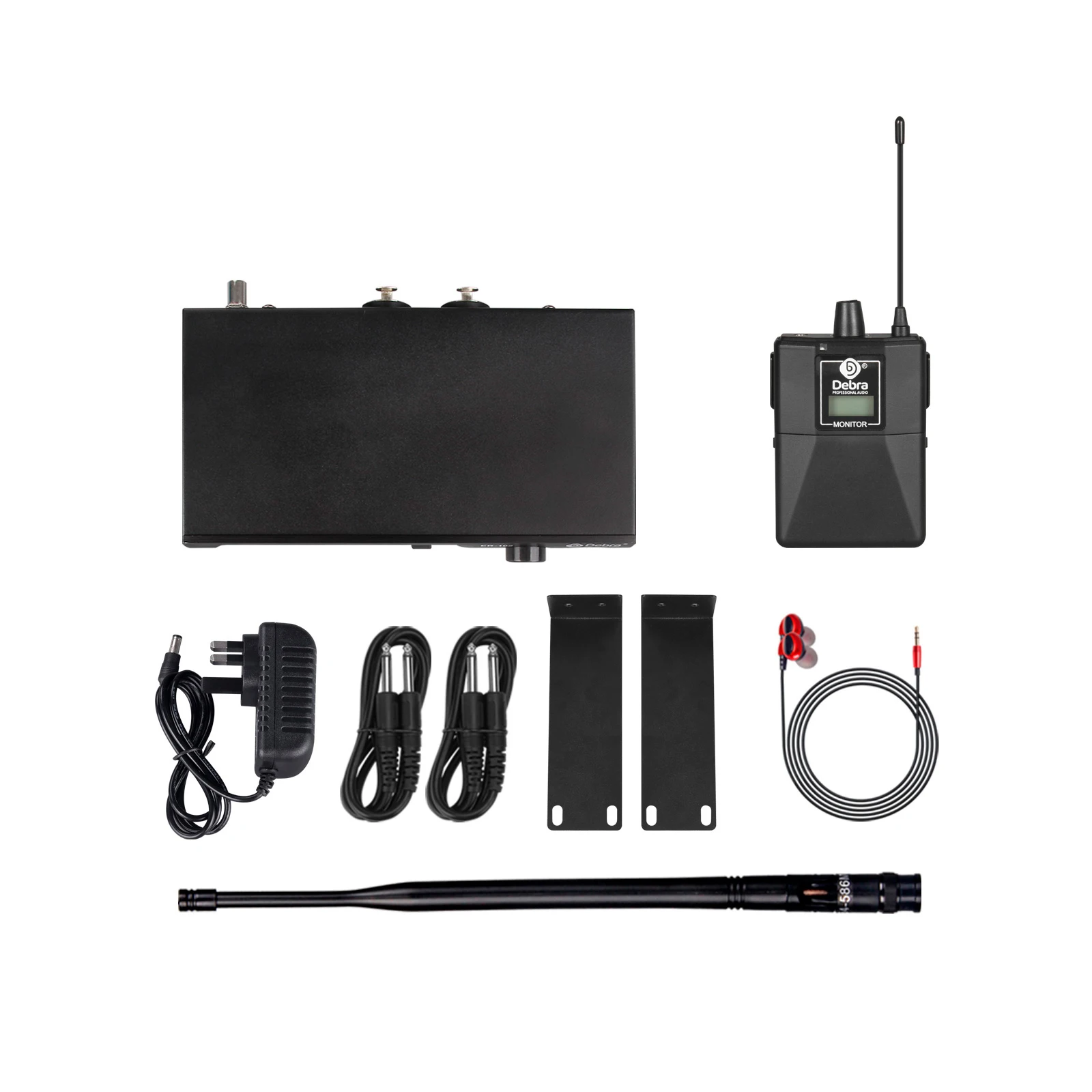 Debra ER102 UHF In-Ear Monitor Draadloos Systeem Met Meerdere Professionele Zenders Voor Kleine Concerten En Home Theater.