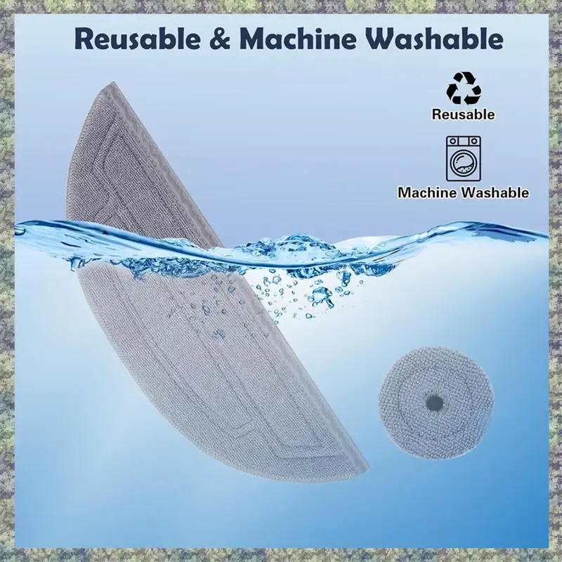 WON Vibrazioni Panni Mop + Panni Mop Edgewise Per Roborock S8 Max Ultra / S8 Maxv Ultra Robot Aspirapolvere Accessori