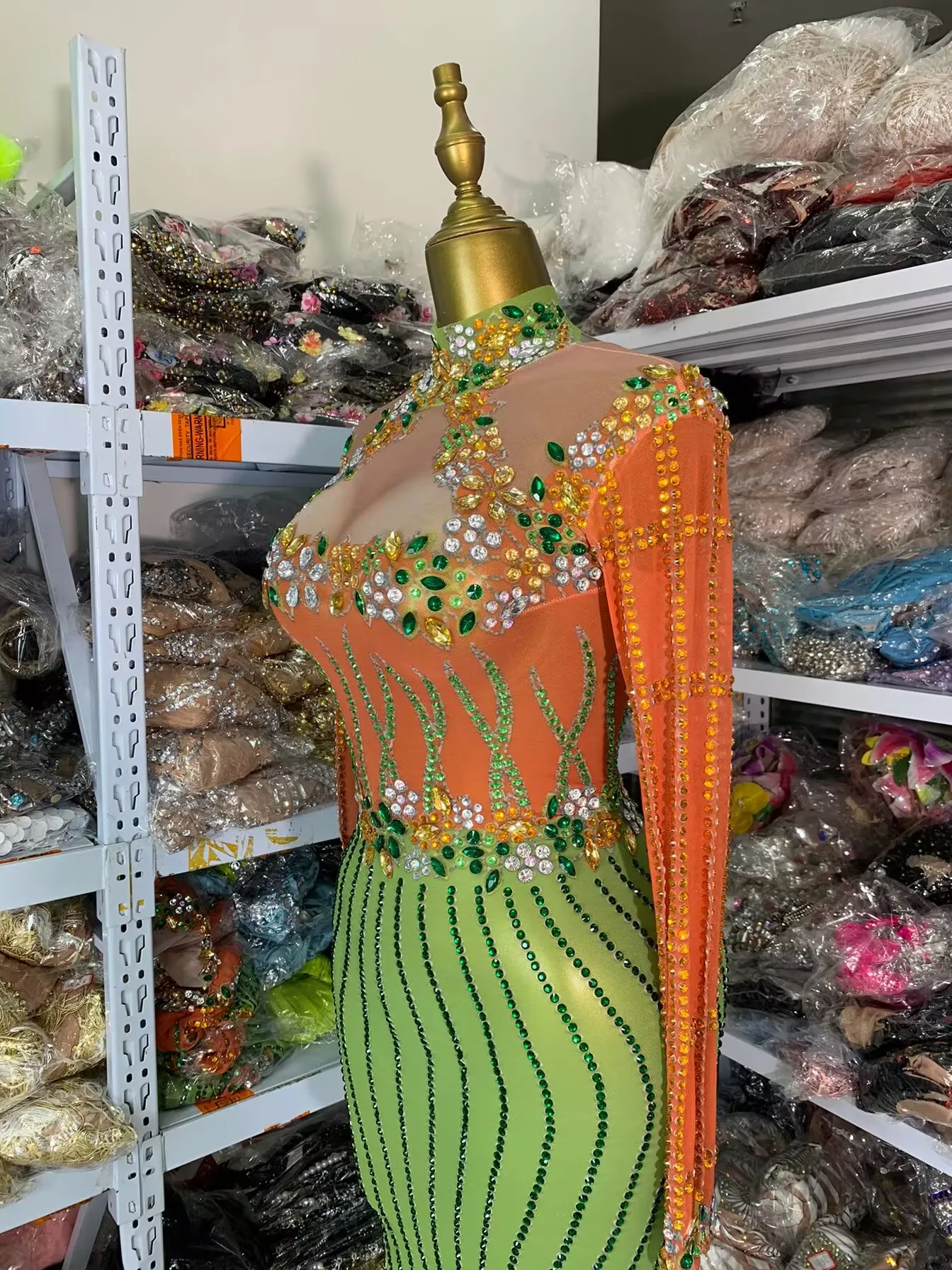 Women Birthday Dress Luxury Brightly Coloful Printed Crystal Beading Spandex Bodycon Mini Dress For Black Girls Music Festival