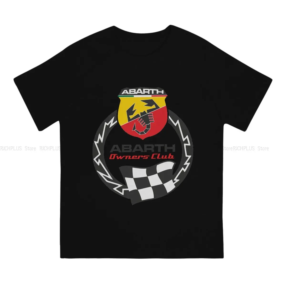 Vintage Unique TShirt Abarth Scorpion Casual Polyester T Shirt Summer T-shirt For Men Women