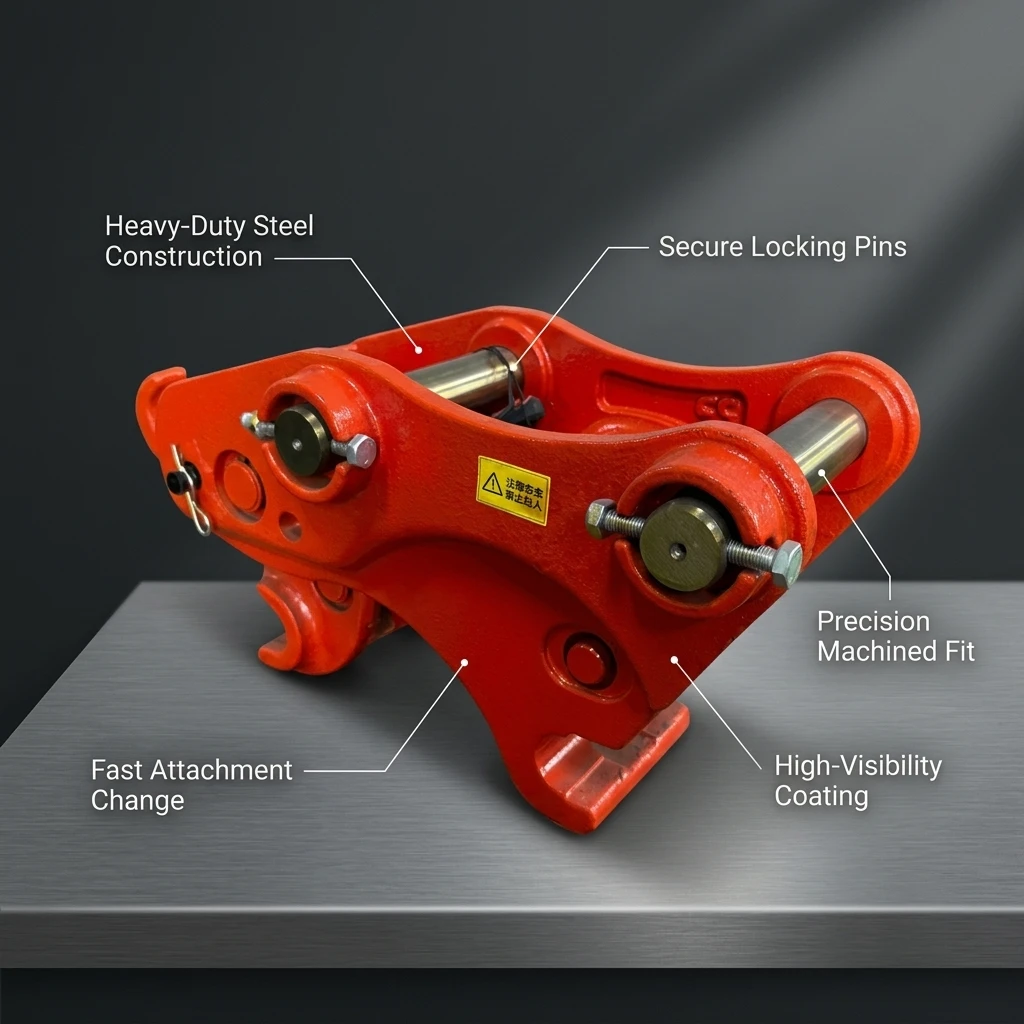 RIBETTER Quick Hitch For 1-30t Excavators 30-1200mm Pin Diameter Easy To Operate 1-Year Warranty