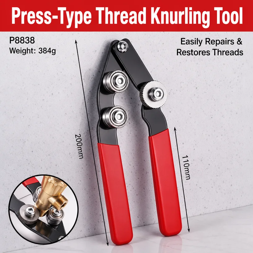 Manual Pipe Thread Restorer Knurling Tool Hand Press Thread For Faucet Angle Valve Plumbing Pipe Fitting Repair Accessories