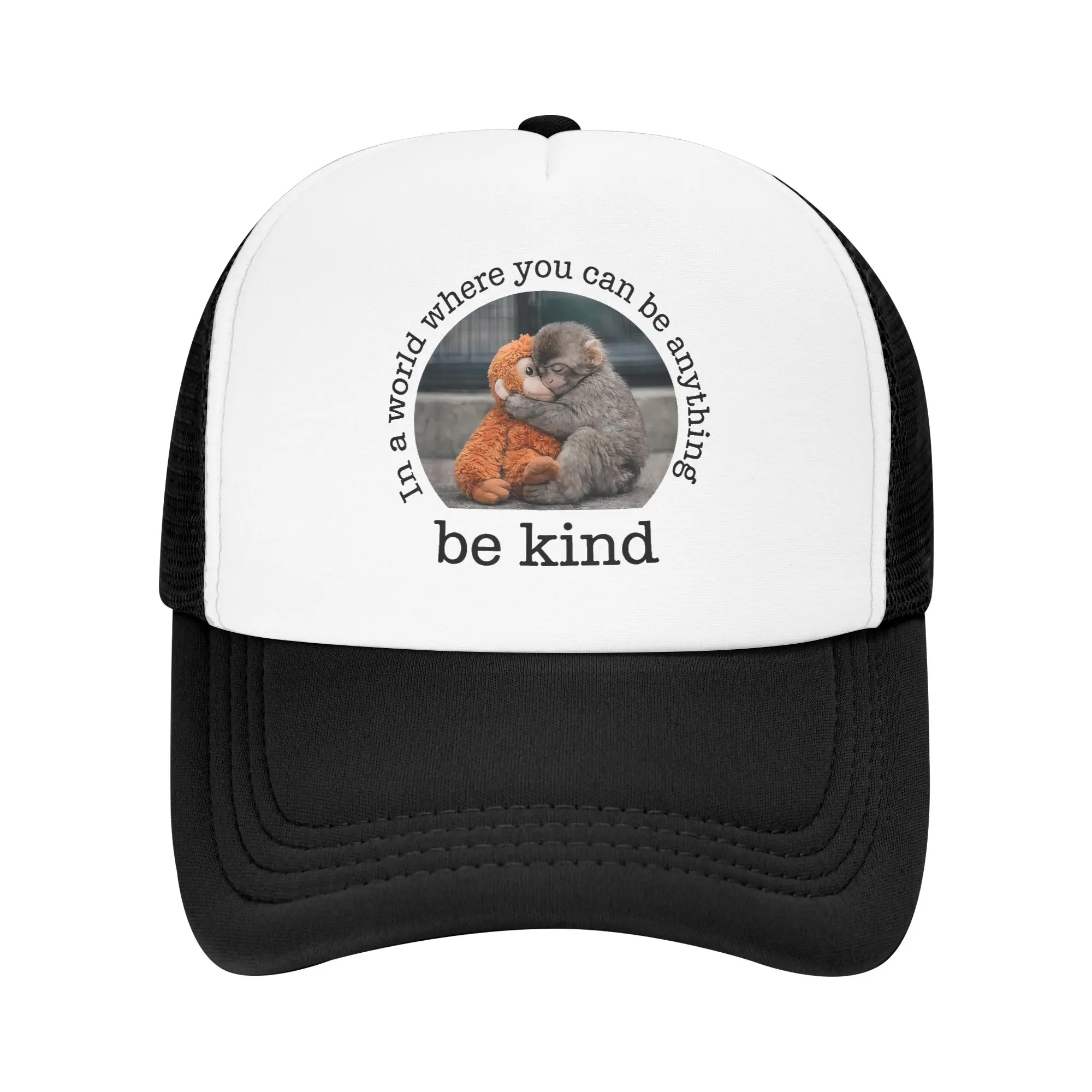 Monkey Punch in the World Where You can be Anything Be Kind Baseball Cap Running Hippie Sun Visor Hip Hop Hats Men Baseball Caps