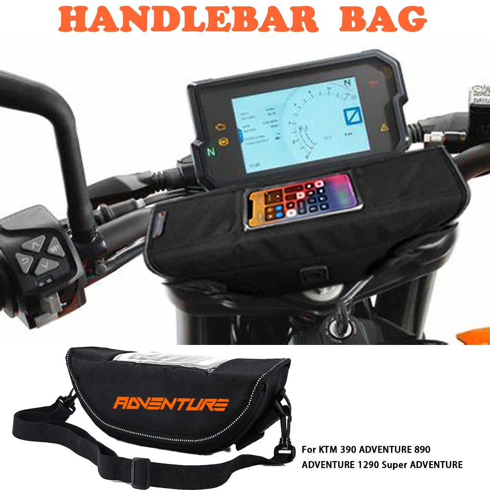 

Motorcycle Handlebar Bag waterproof handlebar travel navigation Bag For 390 ADVENTURE 890 ADVENTURE 1290 Super ADVENTURE