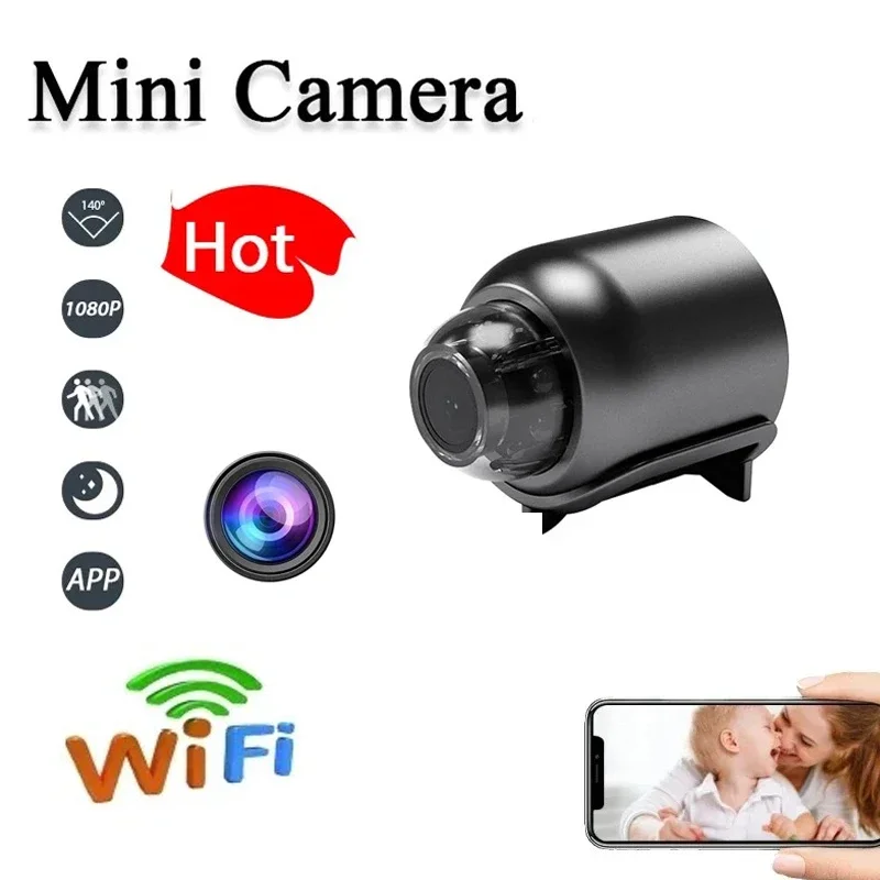 1080P HD Mini WiFi Camera Indoor Safety Security Surveillance Baby Monitor Night Vision Camcorder IP Cam Video Recorder