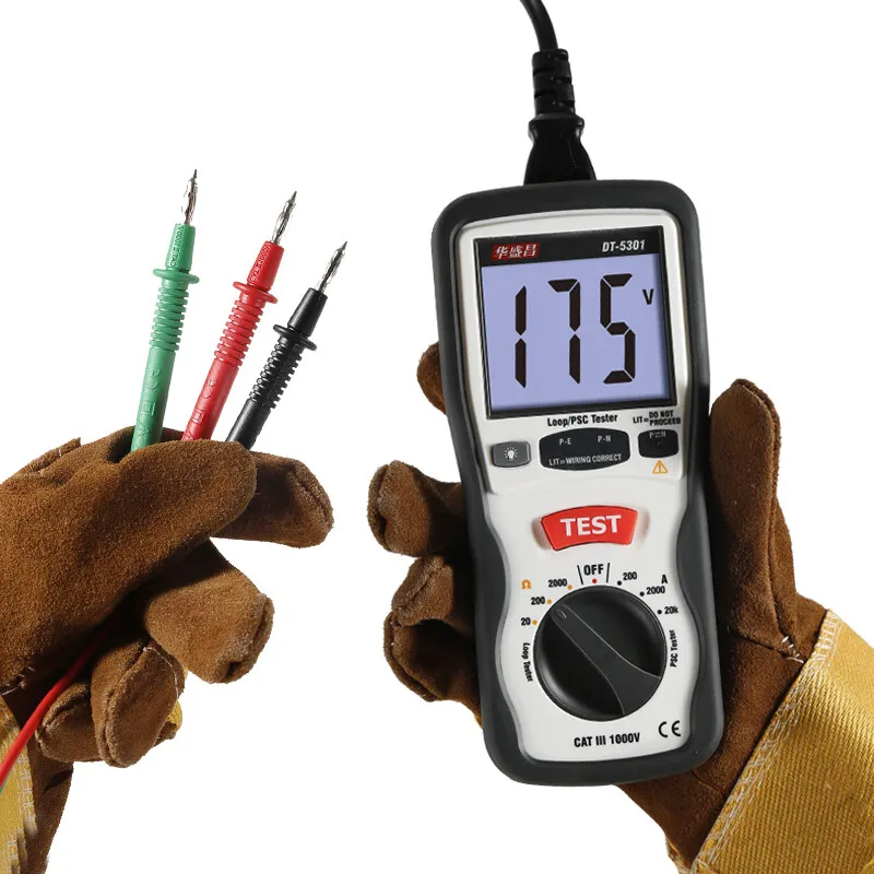 CEM DT-5301 DT-5302 اختبار المقاومة المنخفضة المهنية الرقمية التأريض جهاز اختبار المقاومة العزل تستر ميلي أوم متر