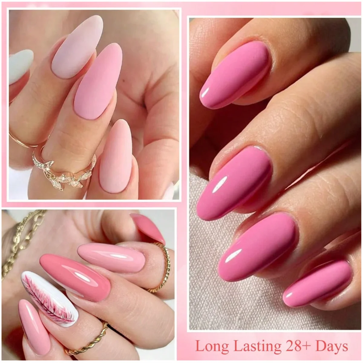 6pcs Gel Nail Polish Set HEMA Free 7ml Semi Permanent Soak Off UV Gel Varnish Nail Art Decoration Christmas Nails Nail Supplies image 5