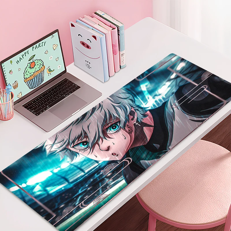 

Gaming Mouse Pad BLUE LOCK Office Carpet Mouse Mats Gamer Rug Desk Accessories Computer Table Pads PC carpet HD Anime Mousepad