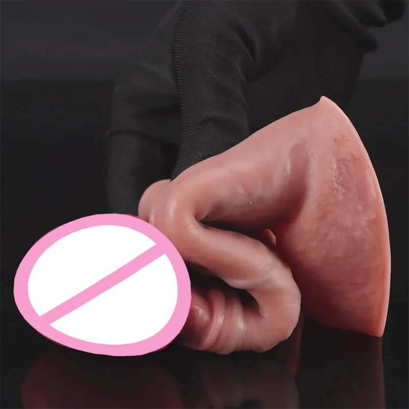 Simulated Dildo Extender Silicone Male Pene Enlarged Dick Thickened Penis Cover Locking Phallus Sleeve Delay Couple Sex Toys
