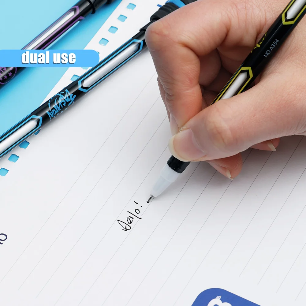 1pc Novelty Rotating Gaming Pen Spinning Gel Pens Anti-slip Rotating Gaming Gel Pens Student Intelligence Release Pressure Gift