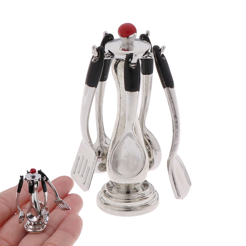 

6Pcs/Set 1:12 Dollhouse Miniature Cookware Tools Dollhouse Kitchen Accessories