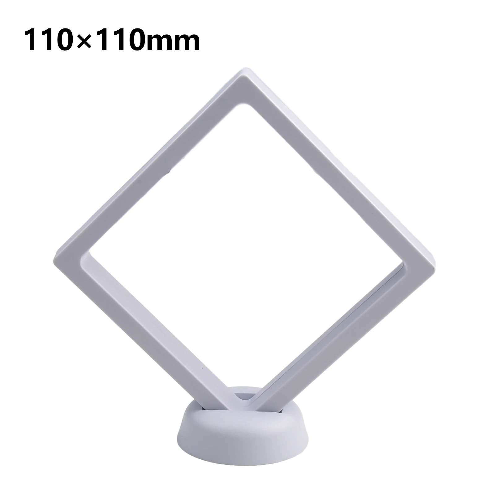 3D Floating Coin Display Holder Black Plastic Frame for Medals Jewelry Stamps Casino Chips and Collectibles 110 mm