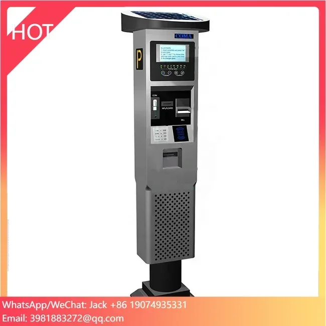 New design outdoor ticket vending parking payment kiosk Automatic Access Control Car Parking Lot Management System