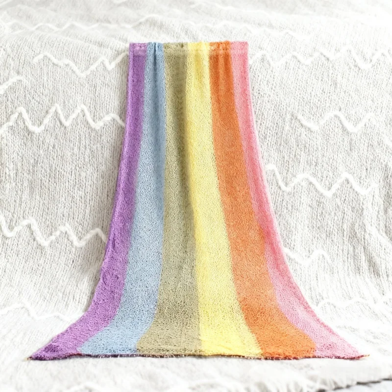 

1 комплект, ткань для фотосъемки новорожденных, эластичное полотенце для фотосъемки новорожденных, ткань радужного цвета, реквизит для фотосъемки новорожденных