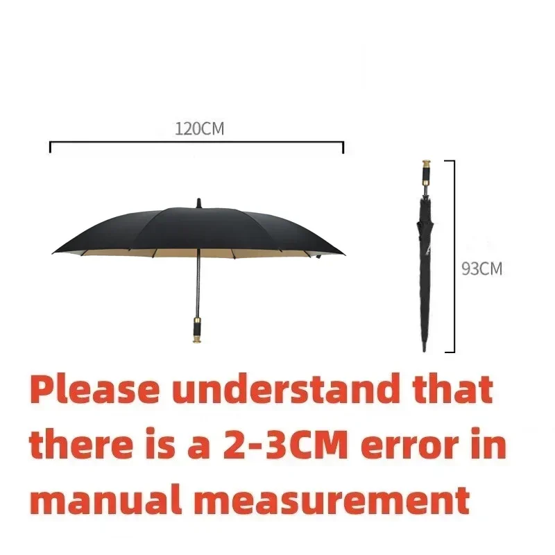 For Mercedes BenzLuxury Fully Automatic Rain Shine Long Handle Gold Glue Golden Handle Umbrella