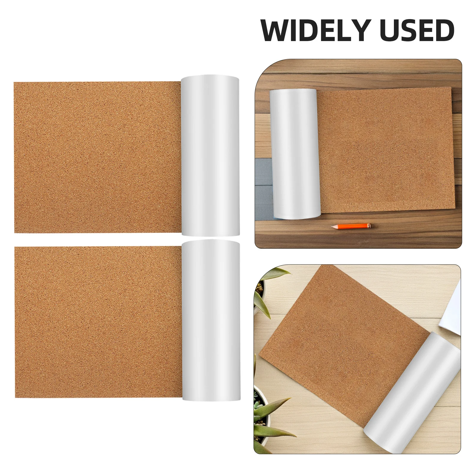 2 rolos de almofadas adesivas fofas de placa de cortiça com painel de boletim traseiro auto placas para parede