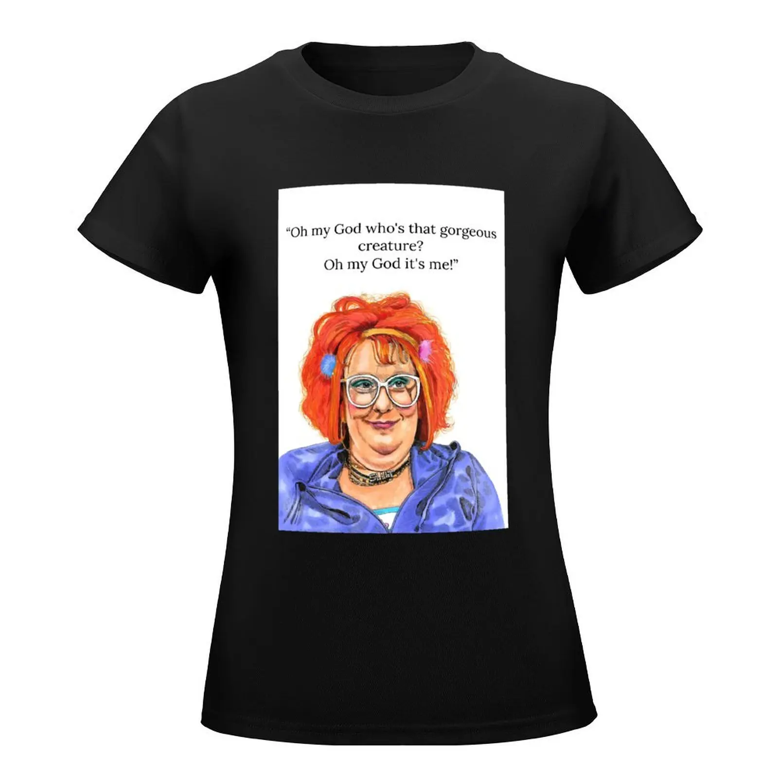 Linda la Hughes, Gimme Gimme Gimme T-Shirt graphics plus size tops t-shirts for Women graphic tees funny