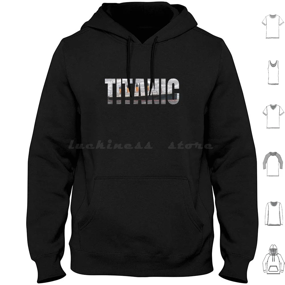 Titanic Sailing Ship 1912 Cruise Vintage Distressed Gift Hoodie cotton Long Sleeve Titanic Ship Cruise 1912 Disaster Iceberg