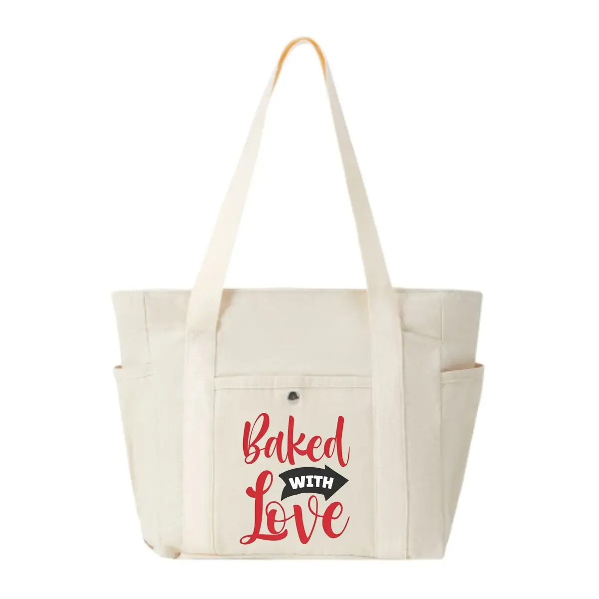 Baked with Love Trendy Multi-Pocket Bag – Perfect for Coffee Shop Visits