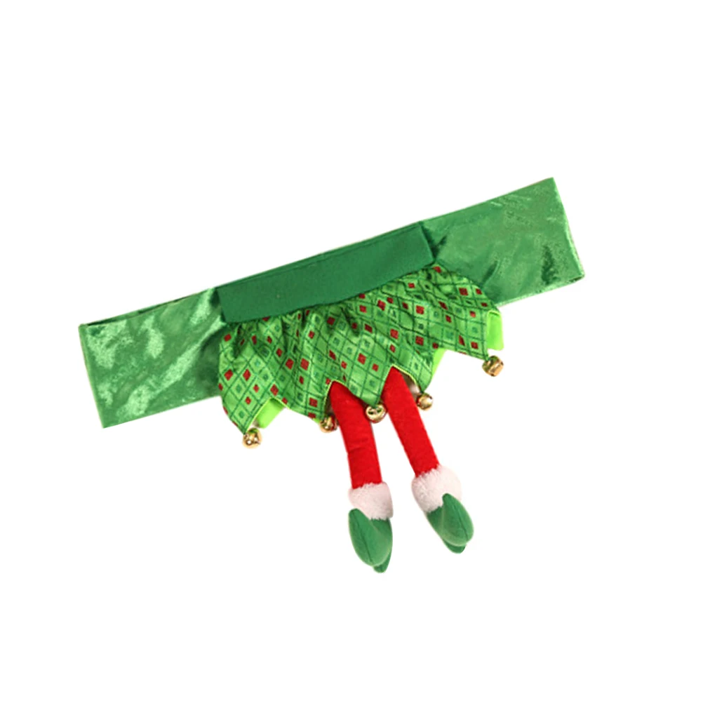 

Christmas Chair Slipcover Home Dining Chair Protector Festive Chair Back Cover Holiday Decoration