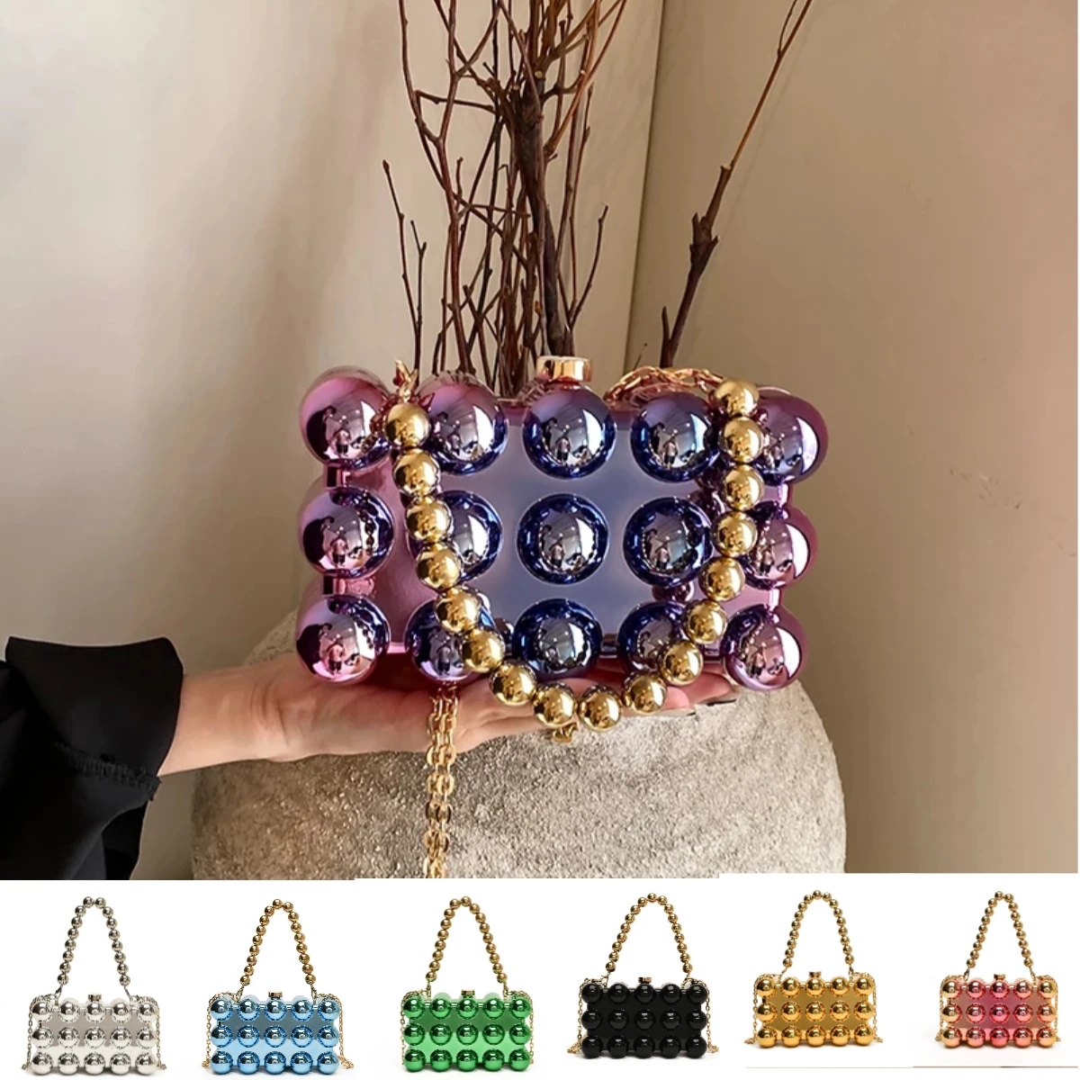 

Акриловый кошелек-клатч для женщин, кошелек через плечо со съемным ремешком, квадратная сумка для свадьбы, выпускного вечера, вечеринки, сумка для отдыха