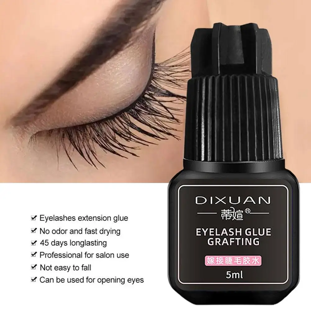 Waterproof Eyelashes Extension Glue Long Lasting Grafting No Black Glue Makeup Drying Tools Quick Glue Lashes Irritant Adhe Y9W2