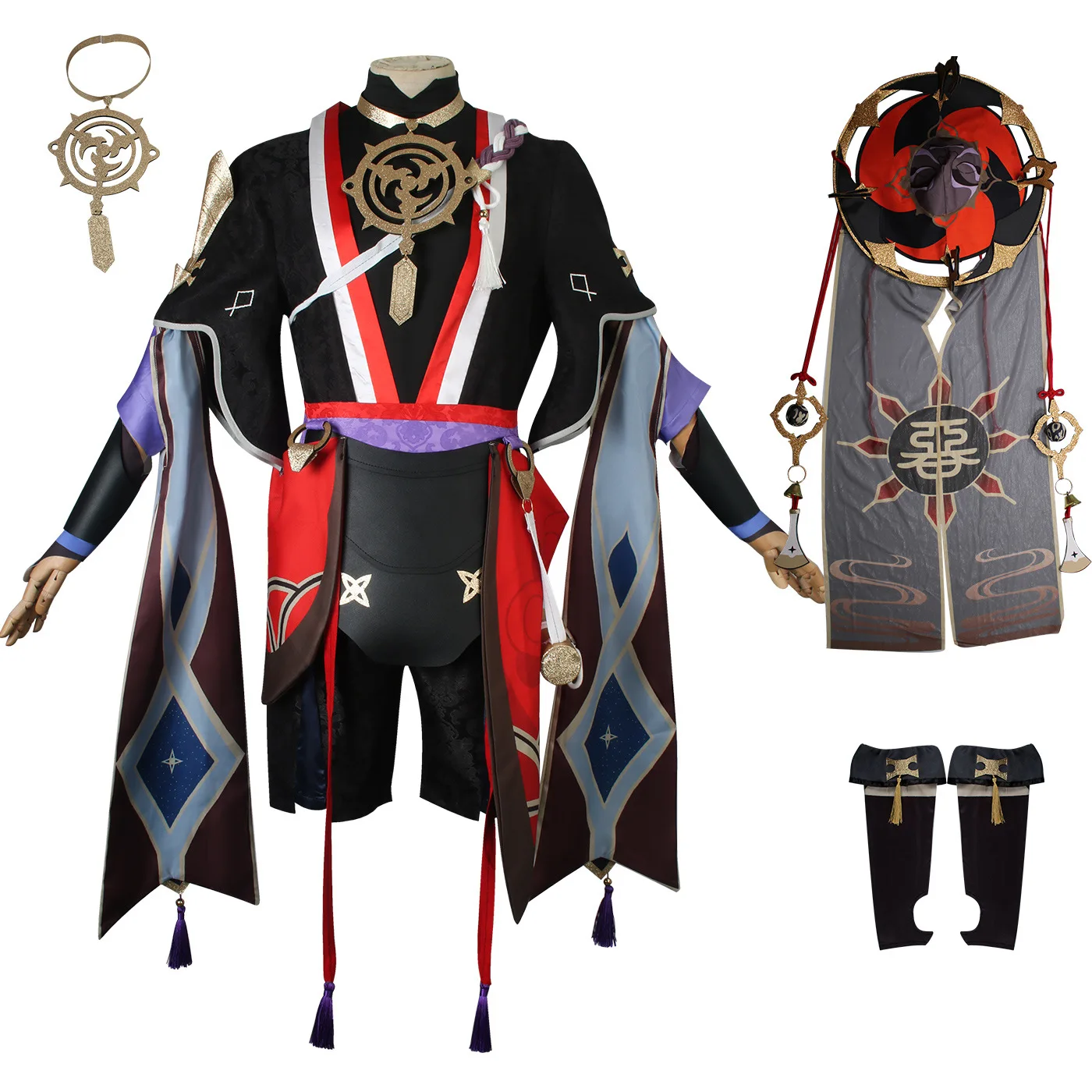 

Game Genshin Impact Scaramouche Cosplay Costume Women Men Funny Dress Uniform Outfits Halloween Carnival Party Role play Clothes