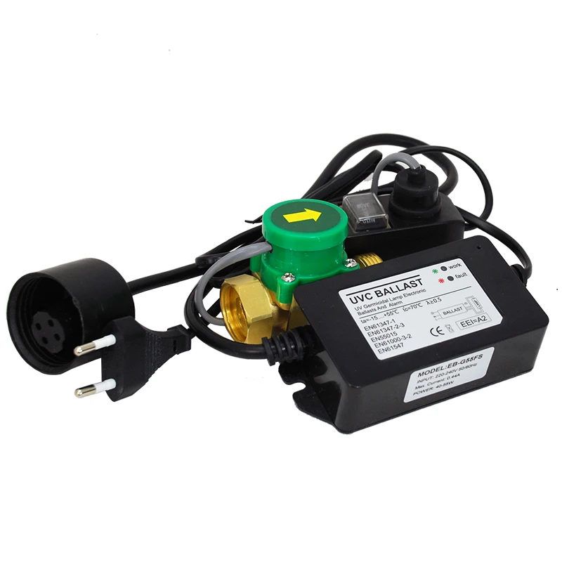 Lâmpada uv do esterilizador do interruptor de fluxo dos reatores EB-GFS55 uv do sensor de fluxo 40-55w