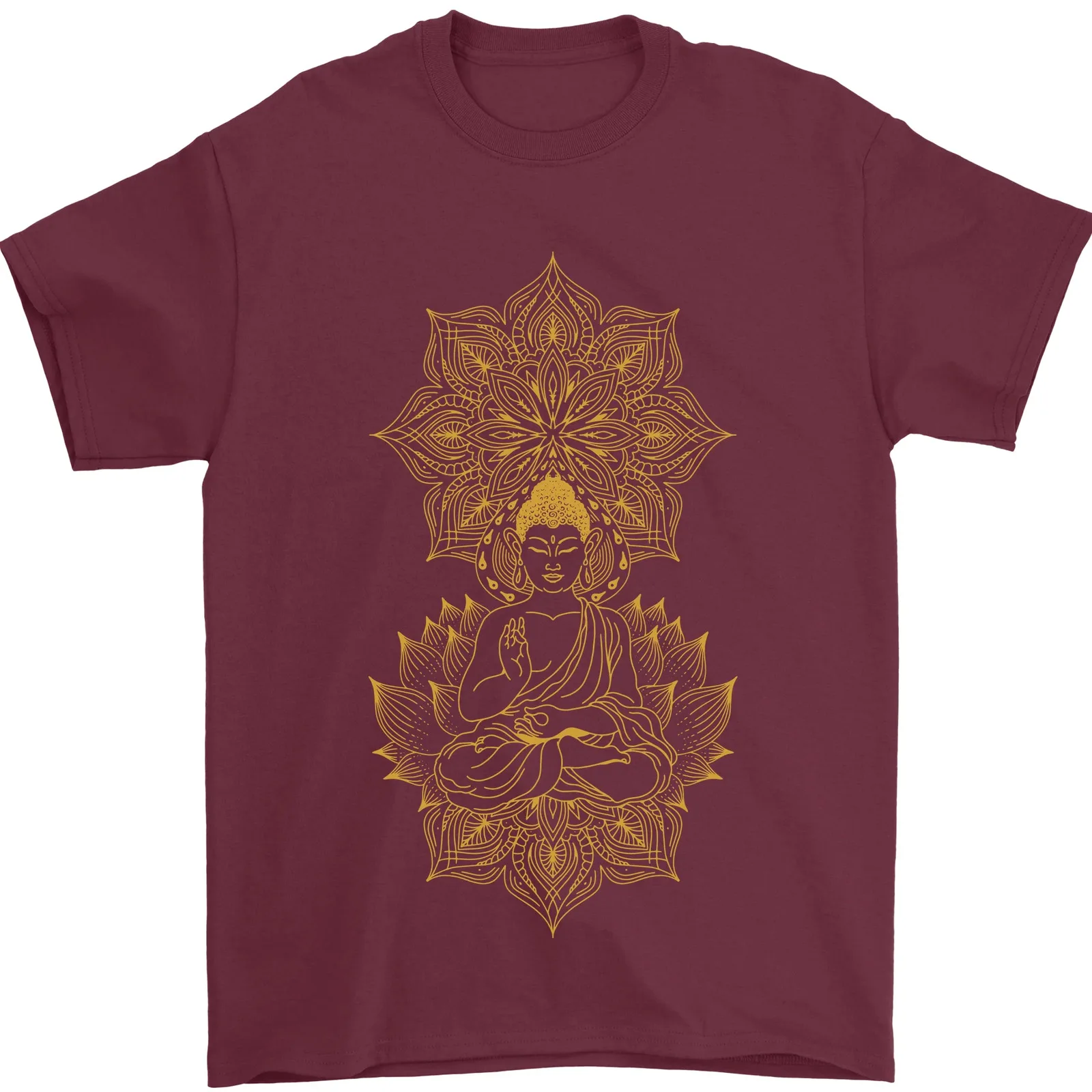 

Mandala Buddha Art Mens T-Shirt 100% Cotton