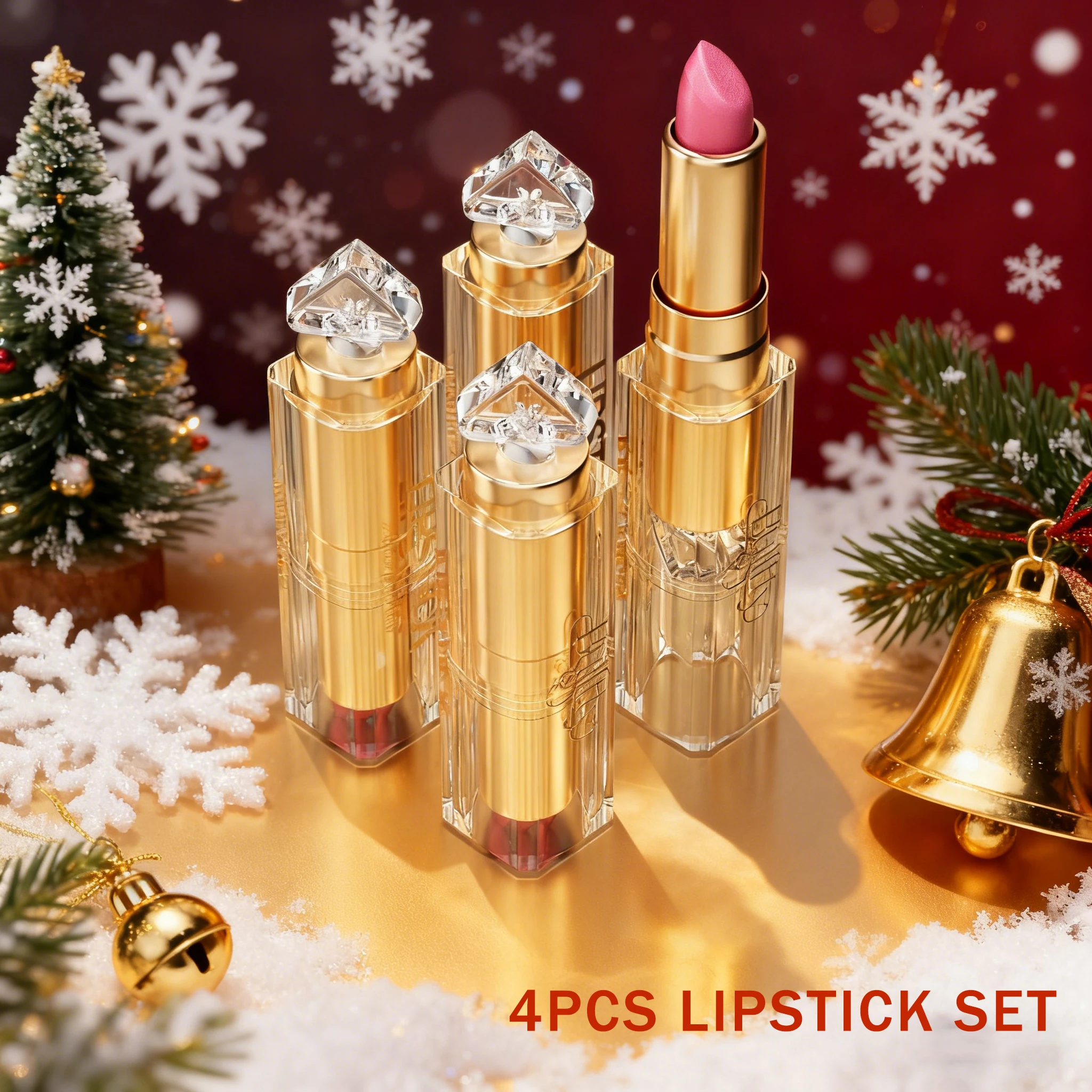 

Nude Pink Lipstick for Women Hydrate Glossy Lipstick Moisture Sheer-Medium Coverage Long Lasting Lipsticks for Christmas Gifts
