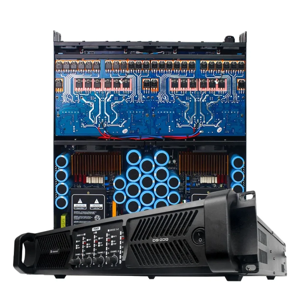DS-20Q Powerful for Subwoofer 4000w 2u 4 Channel Amplifier Professional Power Sound System