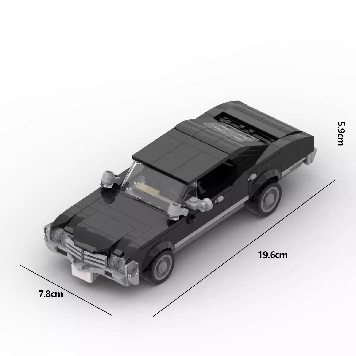 MOC-Técnicos Blocos De Construção De Carros, Speed Champions Veículos, Brinquedos De Presente De Natal, Filme Sobrenatural 1967 Chevrolet Impala