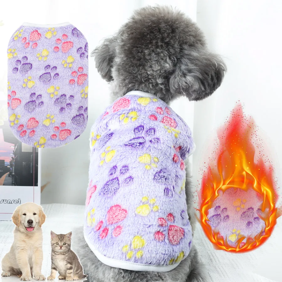 Dog Winter Vest, Flannel Christmas Sweater for Small Breeds, Warm Pullover for Chihuahua Cats