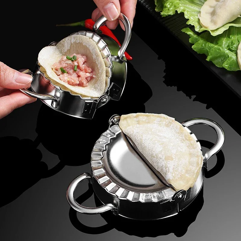 Dumpling Maker Ravioli Mold Stainless Steel Dumpling Mold Empanada Pierogi Ravioli Maker Press for Dumplings Kitchen Accessories