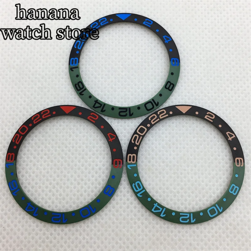 Bligger-メンズケース用セラミックベゼル、38mm、40mm