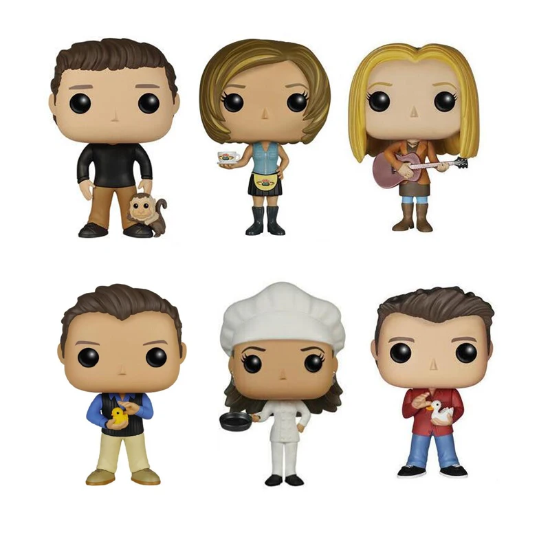 Movie Friends  RACHEL GREEN Joey Tribbiani Phoebe Buffay Monic Geller Chandler Bing ROSS GELLER Vinyl Figure Toys