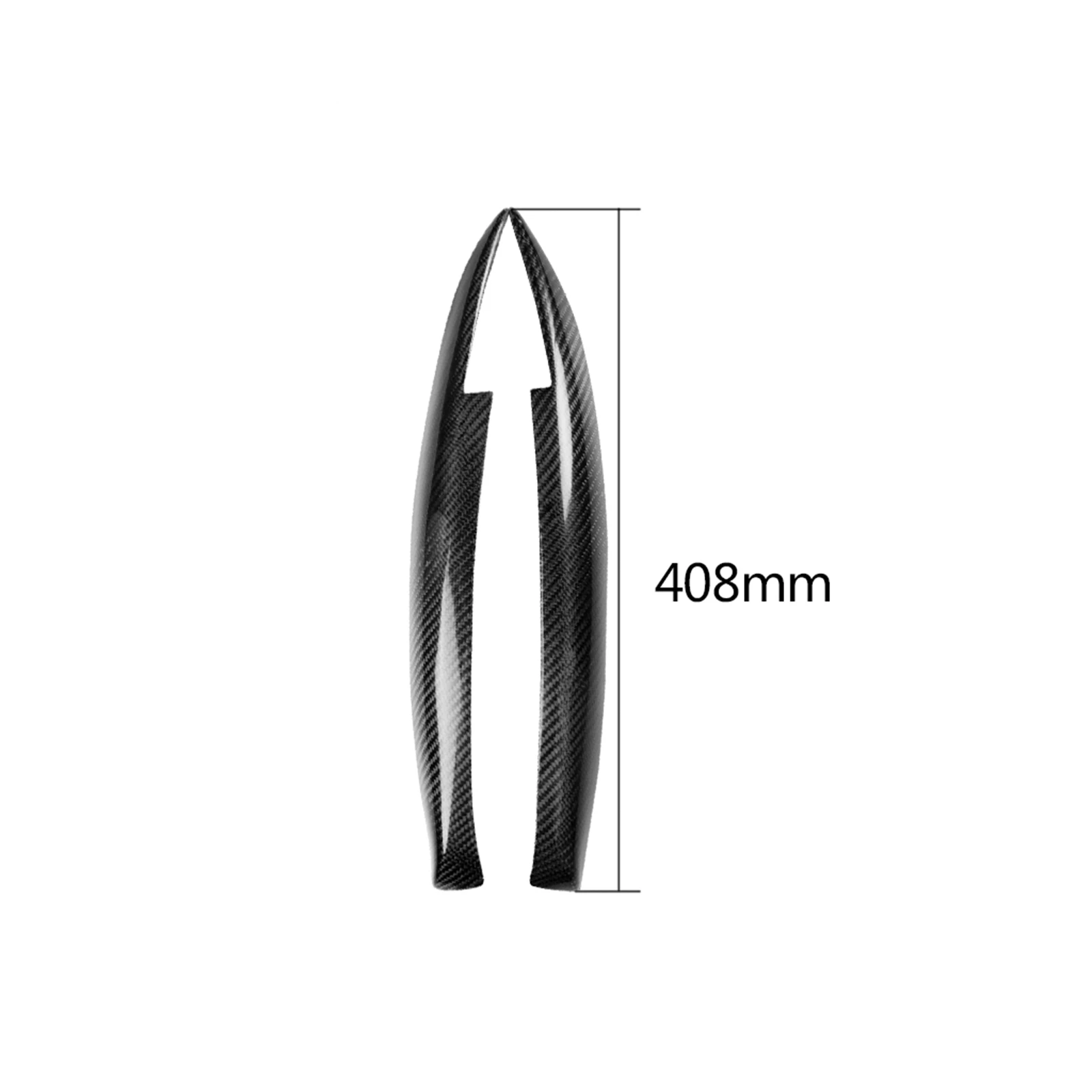 Guarnição real da pálpebra da sobrancelha do farol da fibra de carbono para BMW Série 1 E81 E82 2004-2011