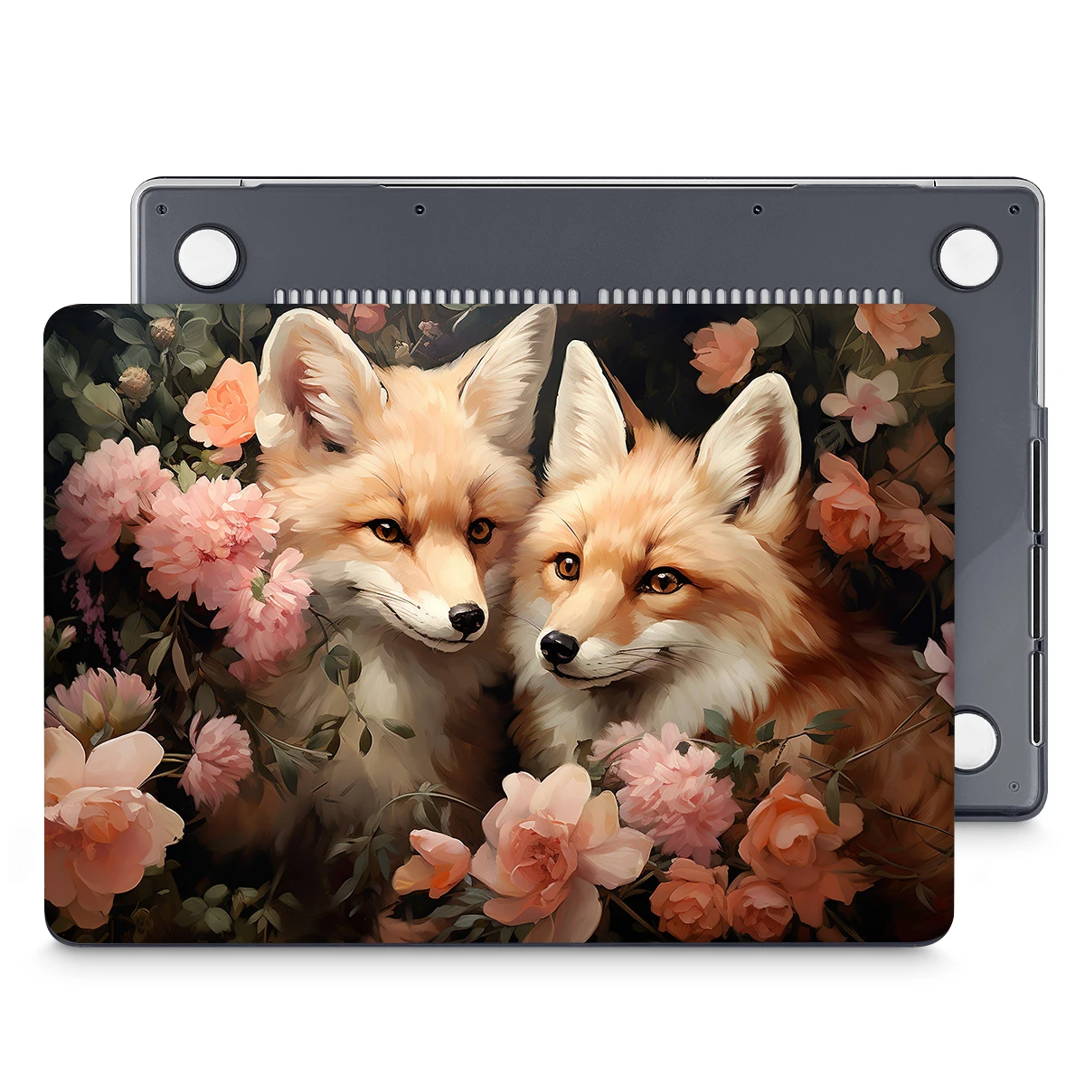 สุนัขจิ้งจอกน่ารักพิมพ์สําหรับ MacBook 2025 M4 A3240 Pro13 กรณี A2338 A2251 14 16 M3 A2992 Air 13 15 A2681 A2941 M2 13.3 A2337