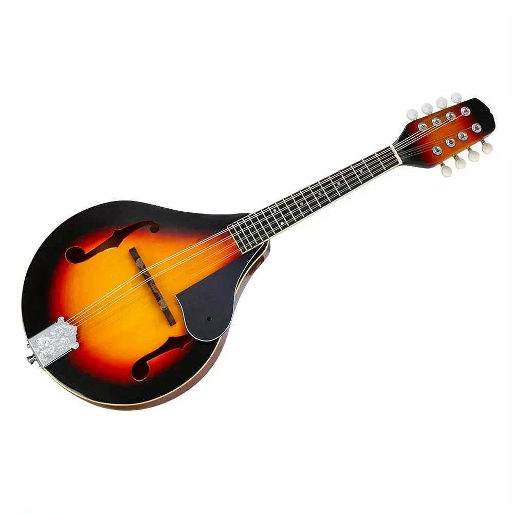 Elegant A Style Steel Strings Mandolin with Mahogany Top and Basswood Back featuring Rosewood Fingerboard