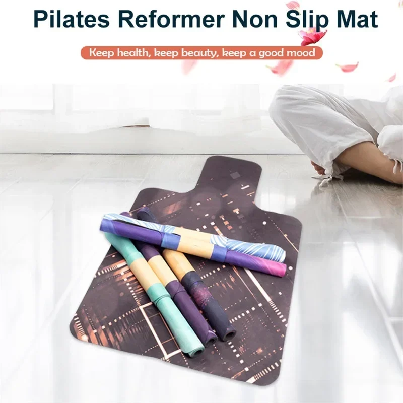 Yoga Mat Pilates Reformer Pad Suede Rubber Reconstituted Core Bed Soft And Comfortable Training Positioning Non Slip Rug