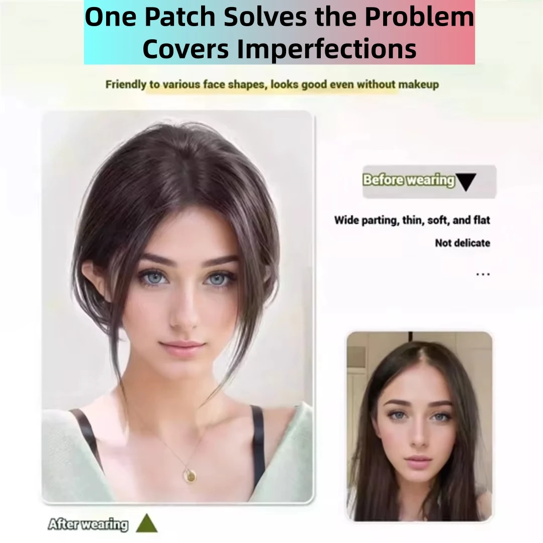 ماجيك باست الشعر توبر للنساء غير مرئية المظهر الطبيعي الانفجارات الشعر البشري هامش لا كليب تصميم يغطي تساقط الشعر