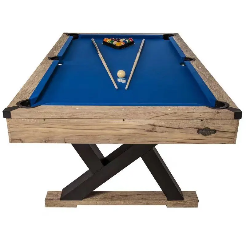High Quality 8FT MDF Billiard Pool Table With Blue/Green/Grey/Red Cloth For Random Choice