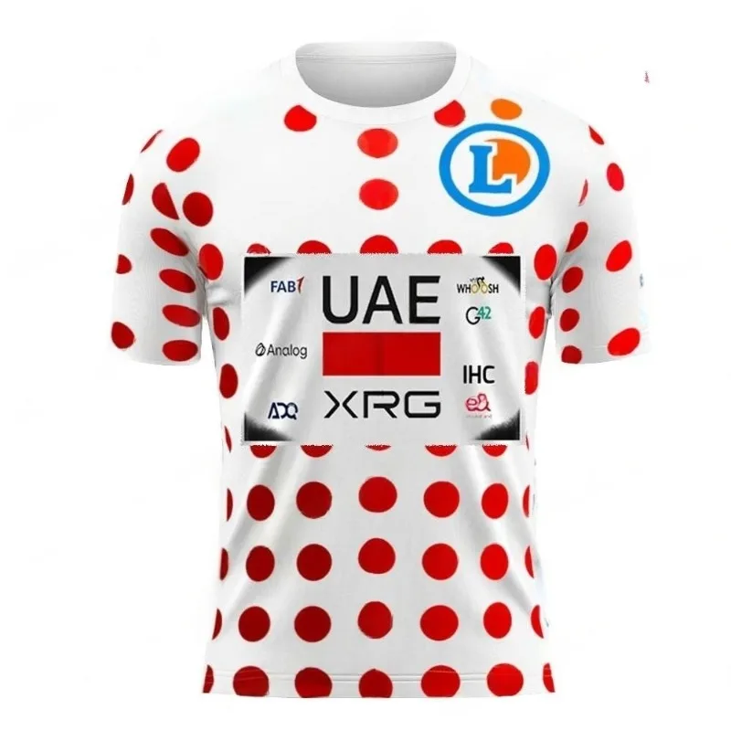 

UAE Team 2025 T-shirt Mountain Bike Jersey Tadej Poga Č Ar Men's and Women's Outdoor Sports Leisure Comfortable Quick Drying