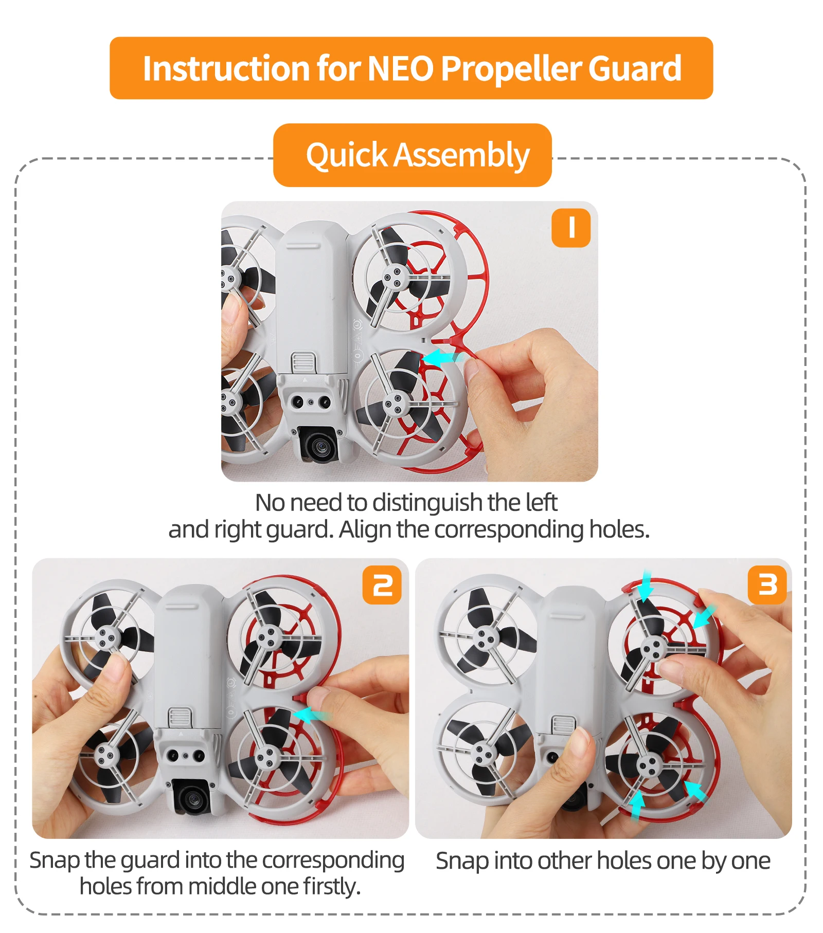 DJI NEO Blade Proteção Capa, Colisão Anel, Espiral, Quick Desmontagem Acessórios