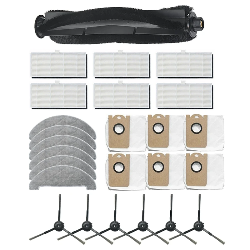 Акция! Запасные части, основная вращающаяся щетка, боковые детали, пылесборники для Viomi S9, аксессуары для пылесоса