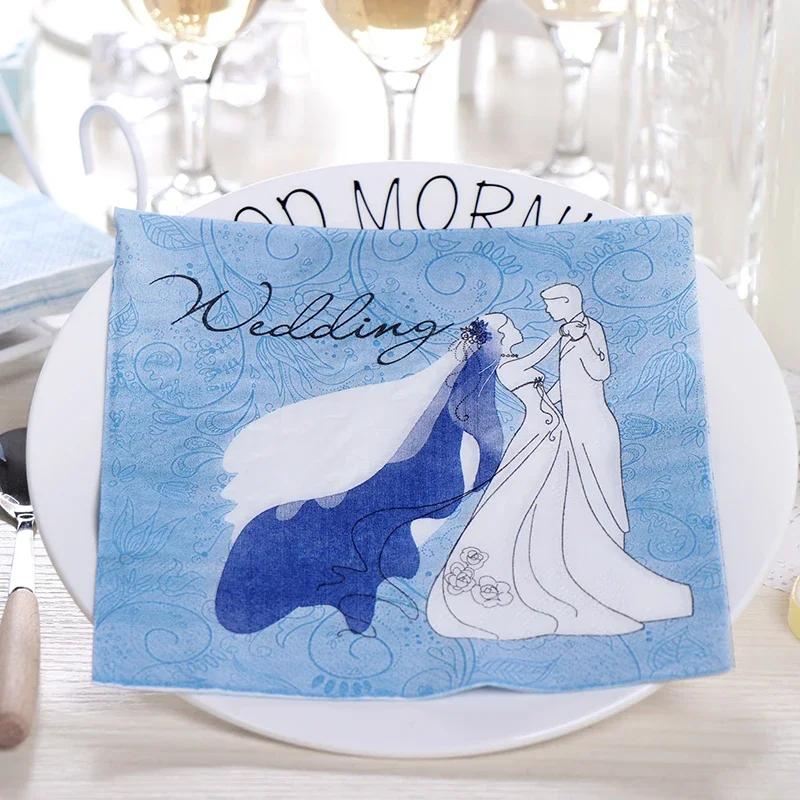 

20pcs/Pac New Printing Napkin Paper Towel Colorful Facial Tissue Wedding Tissue Napkin Party Mouth Cloth Environmental Soy Ink