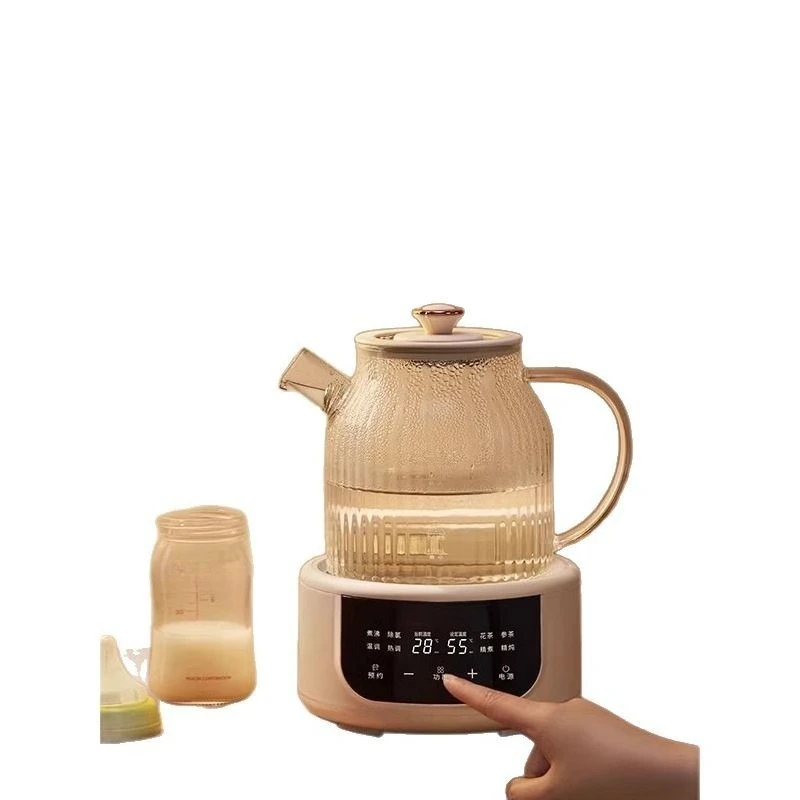 

Full glass constant temperature health pot, multifunctional household small office flower tea pot, new tea boiling kettle