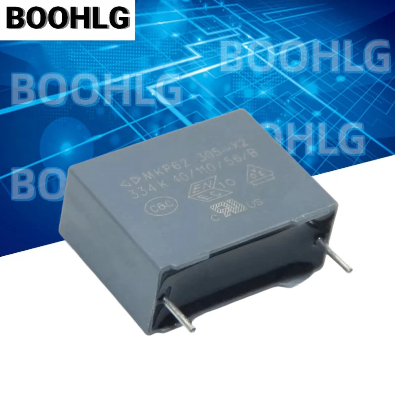 New 10PCS MKP62 305V 0.33UF 330N 334KF X2 Safety Capacitance P15MM