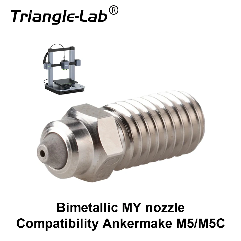 Trianglelab Bimetallic MY nozzle High Temperature and Wear Resistant Compatible with Ankermake M5/M5C